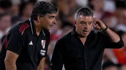 Matías Biscay junto a Marcelo Gallardo.