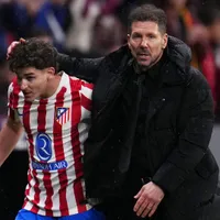 La reacción del Cholo Simeone al primer gol de Julián Álvarez en 2026: “Gracias a Dios”