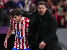 La reacción del Cholo Simeone al primer gol de Julián Álvarez en 2026: “Gracias a Dios”
