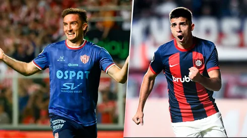 Mauro Pittón y Alexis Cuello, protagonistas de Unión y San Lorenzo.