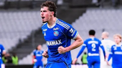 Joaquín Panichelli, delantero argentino de Racing de Estrasburgo.