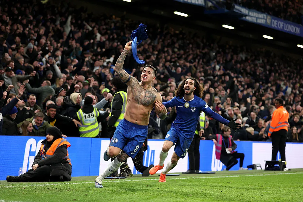 Enzo Fernández está a gusto en Chelsea, donde ya es referente y uno de los capitanes. (Getty)