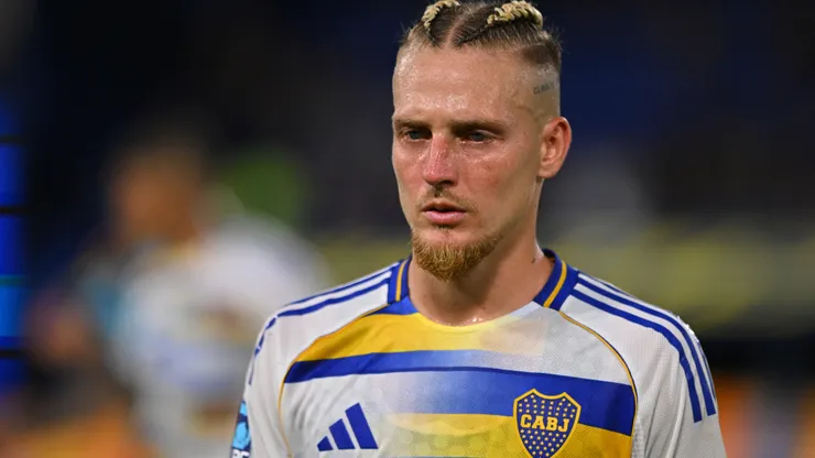Santiago Ascacibar, mediocampista de Boca Juniors.