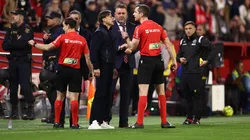 Matías Almeyda podría recibir hasta 11 fechas de suspensión por su cruce con el árbitro Iosu Galech.