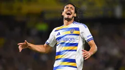 Edinson Cavani volvió a jugar en Boca tras más de dos meses.