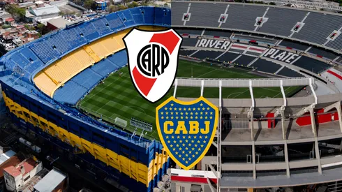 La Bombonera y el Estadio Monumental.