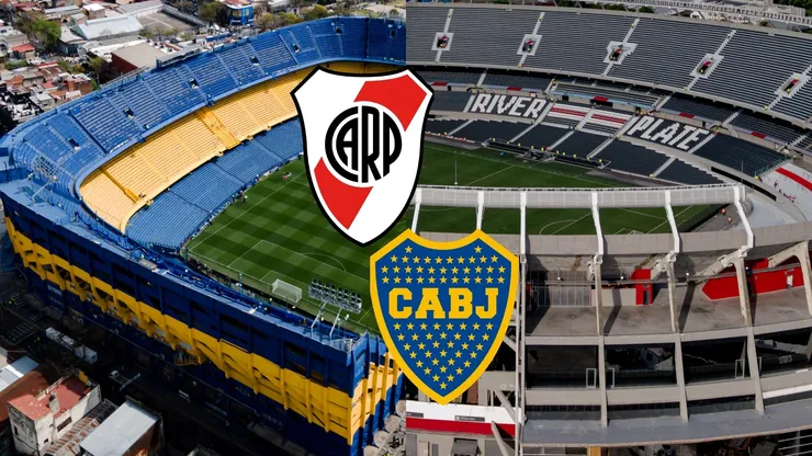 La Bombonera y el Estadio Monumental.