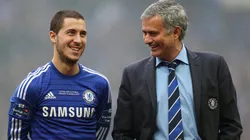 Eden Hazard y Mourinho, cuando coincidieron en Chelsea.
