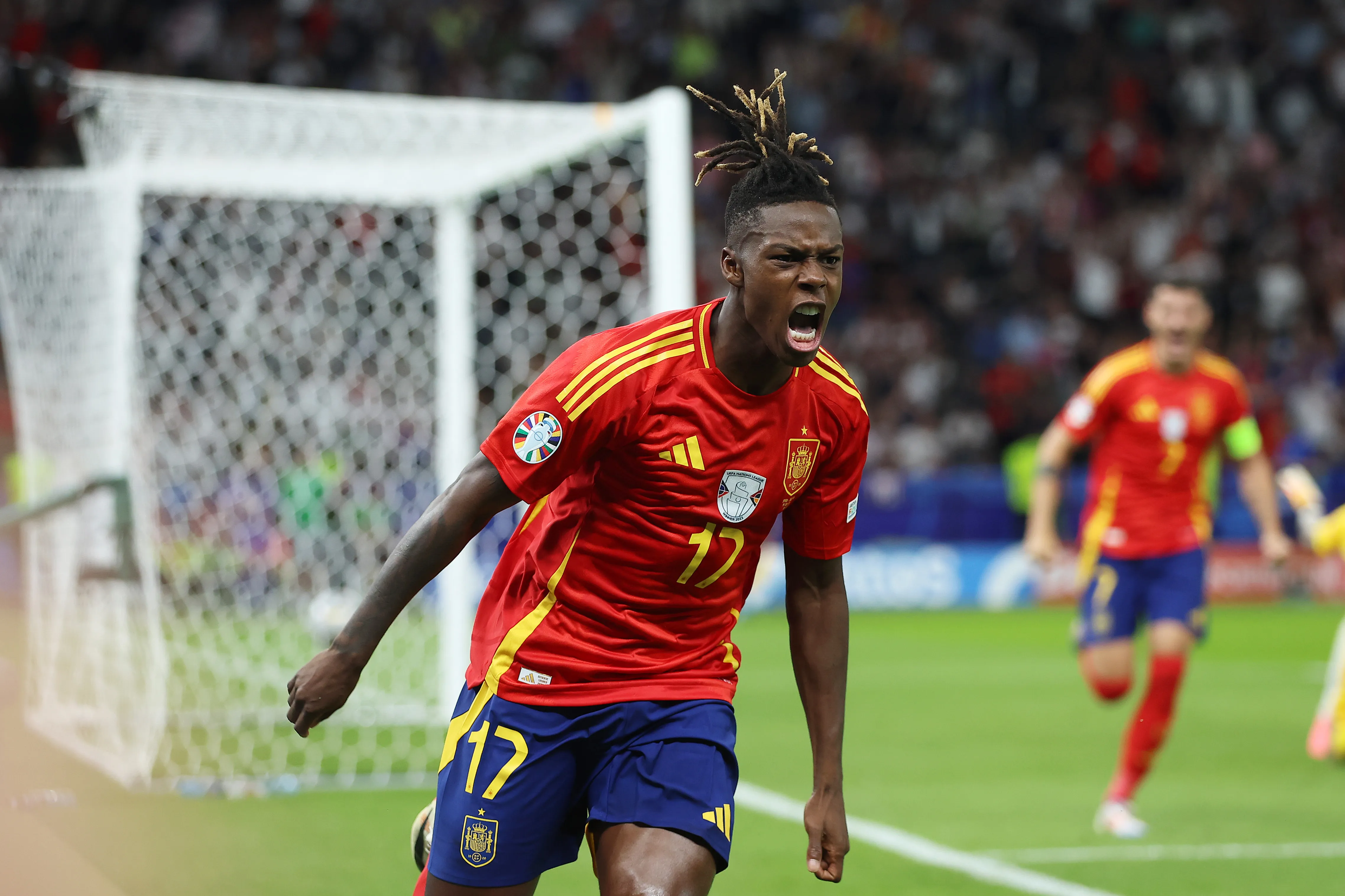 Nico Williams con la Selección de España. (Getty Images)