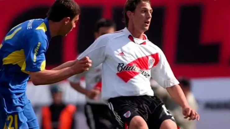 Jonathan Santana en su paso por River.