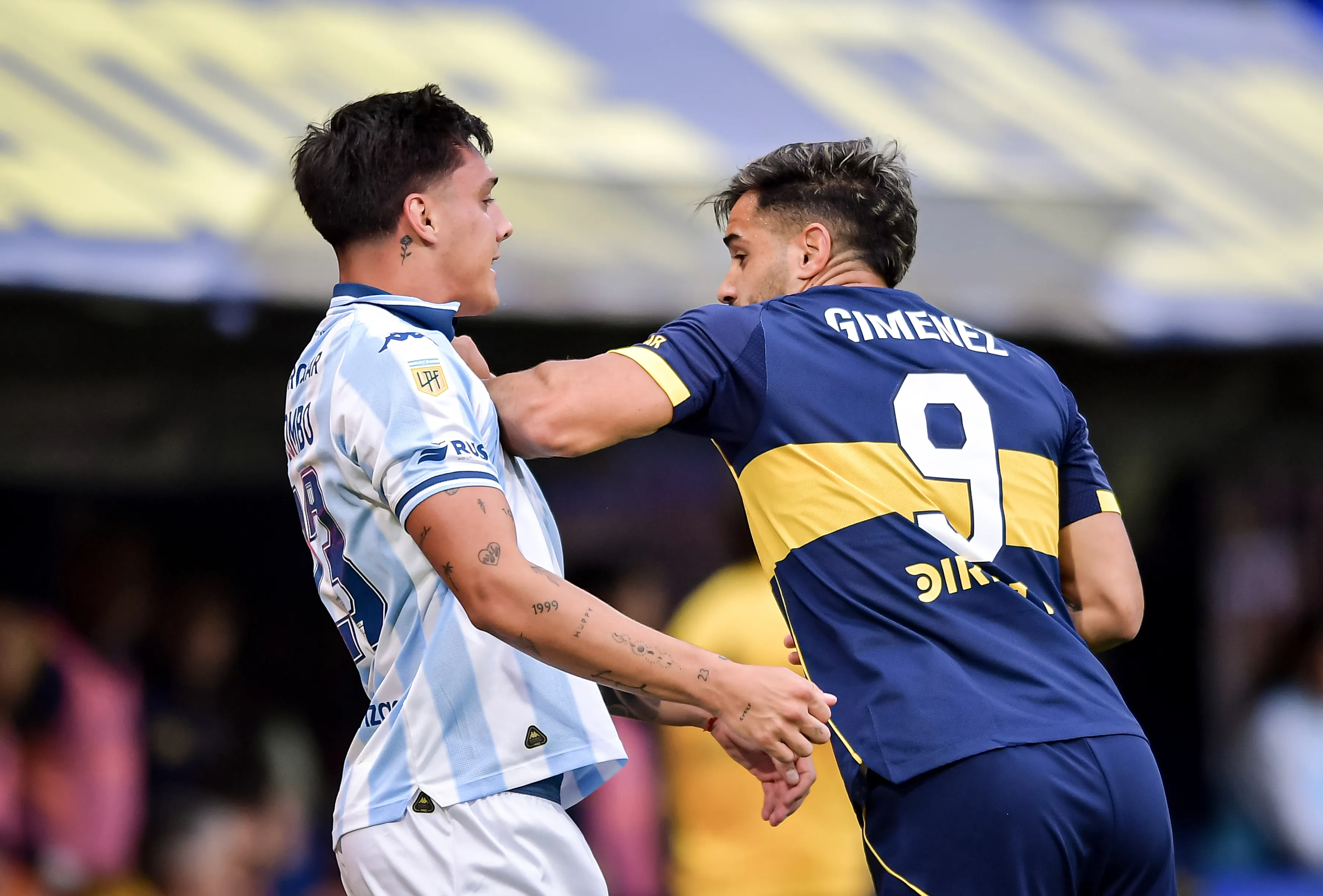 Nazareno Colombo en el último Boca – Racing. (Marcelo Endelli/Getty Images)