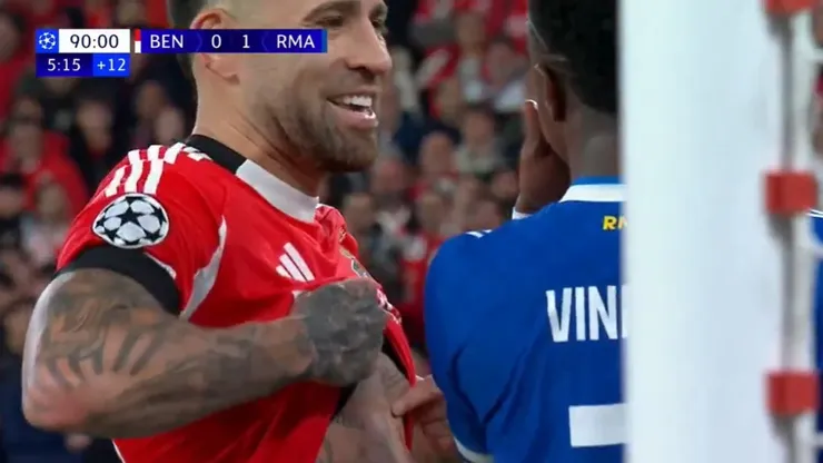 Otamendi provocó a Vinícius.