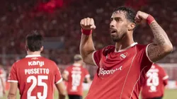 Gabriel Ávalos, goleador de Independiente, club que podría verse afectado por el paro general.