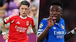 Gianluca Prestianni y Vinícius Júnior.