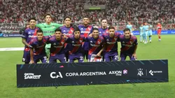 Los once titulares de River en San Luis.