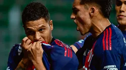Juanfer Quintero celebra su gol ante Ciudad de Bolívar.