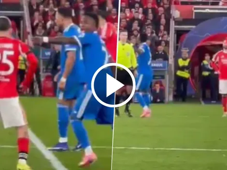 No se vio en TV: El video con el que Benfica defiende a Prestianni de Vinícius