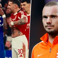 Sneijder contra Otamendi por su gesto con Vinícius