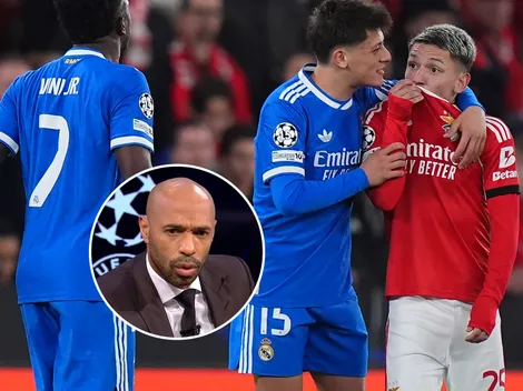 Thierry Henry empatizó con Vinicius Jr. tras la acusación de racismo de Gianluca Prestianni: “Veamos qué tan hombre es”