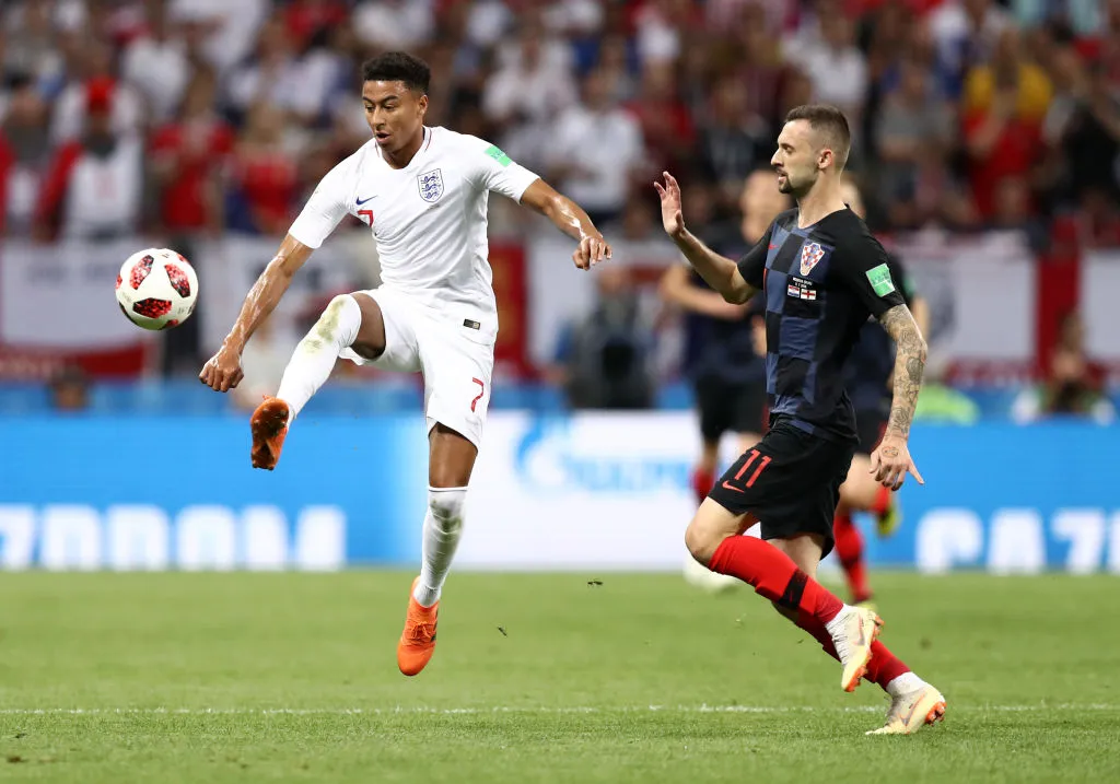 Lingard fue titular indiscutido con Inglaterra en Rusia 2018. (Getty)