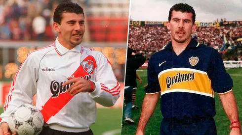 Gabriel Cedrés en sus pasos por River y Boca.