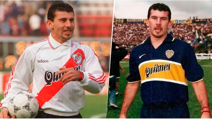 Gabriel Cedrés en sus pasos por River y Boca.