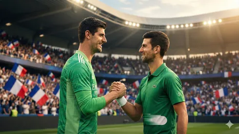 Thibaut Courtois y Novak Djokovic comparten la propiedad de un club en Francia