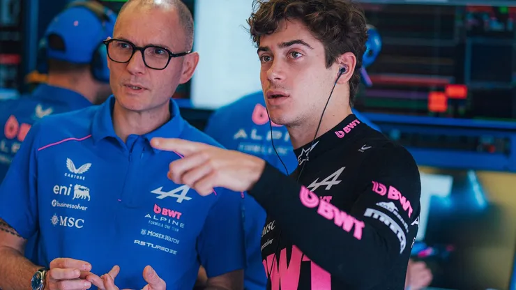 Franco Colapinto brilló en su último día de tests