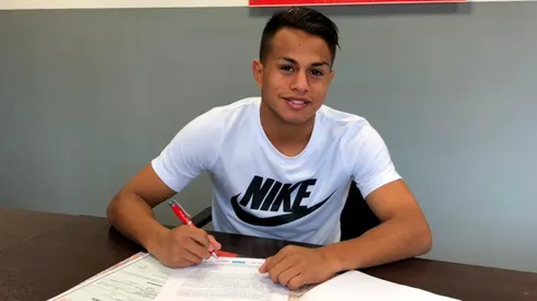 Nahuel Barrios, delantero de San Lorenzo.