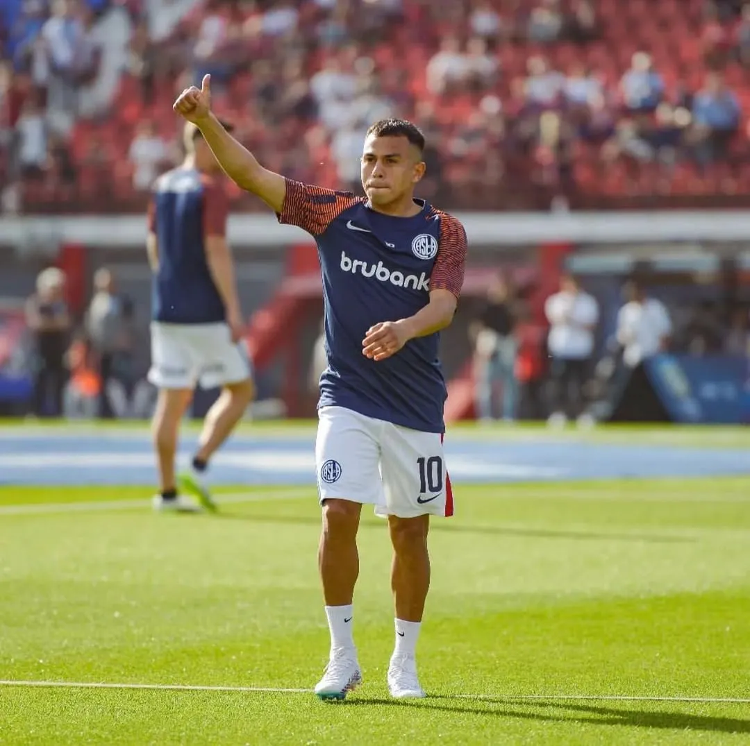 El Perrito Barrios durante su paso por San Lorenzo. (Instagram nahuelbarrios_28)