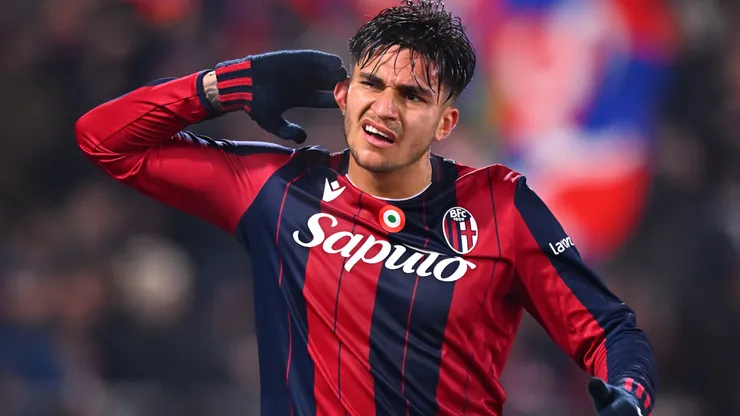 Santiago Castro, delantero argentino de Bologna.