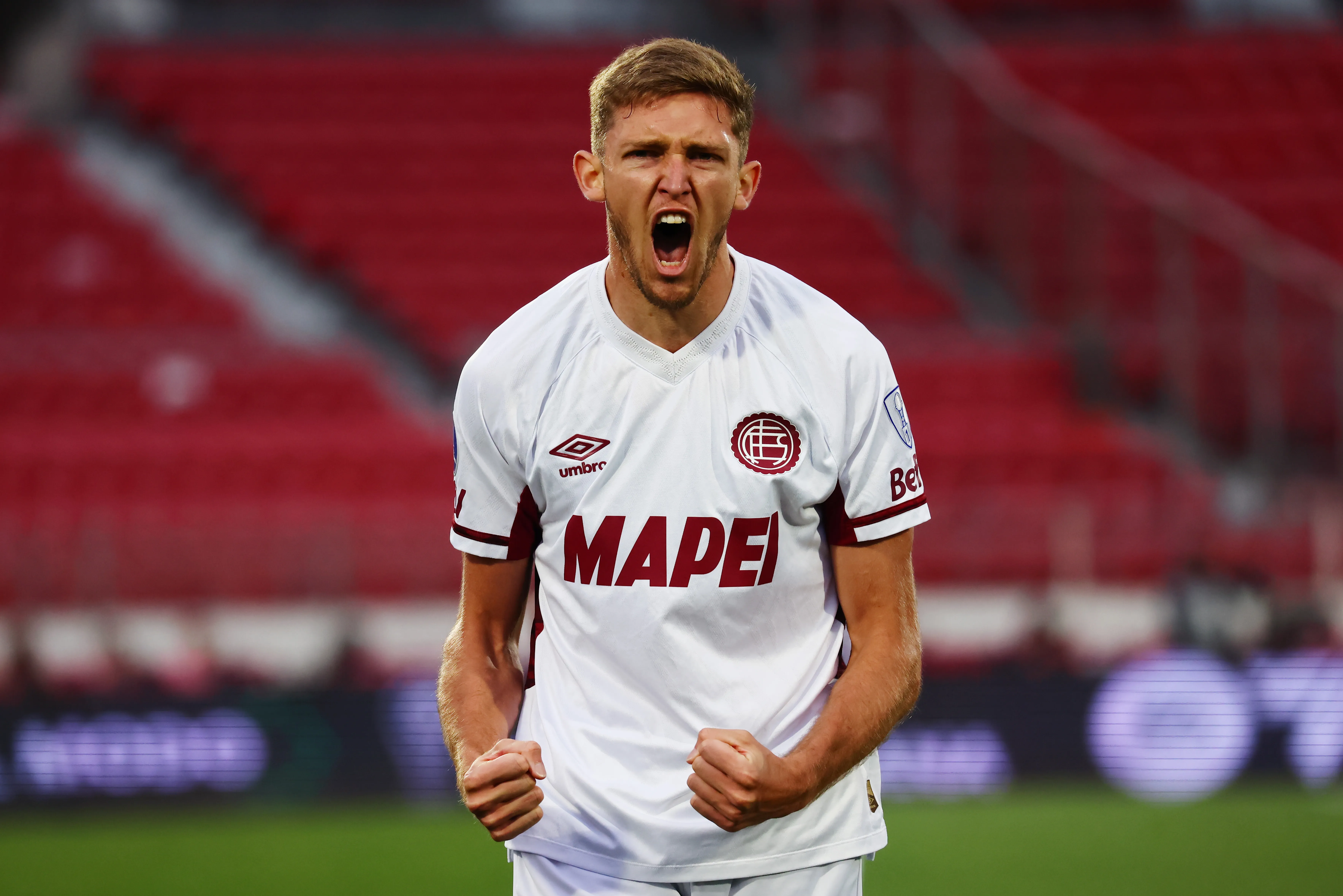 Rodrigo Castillo, delantero de Lanús. (Getty Images)