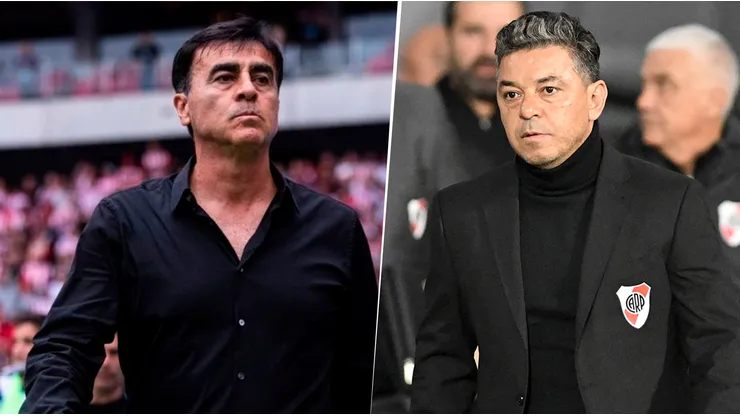Gustavo Quinteros y Marcelo Gallardo, DT's de Independiente y River.