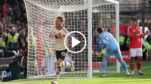 Alexis Mac Allister convirtió ante Nottingham Forest.