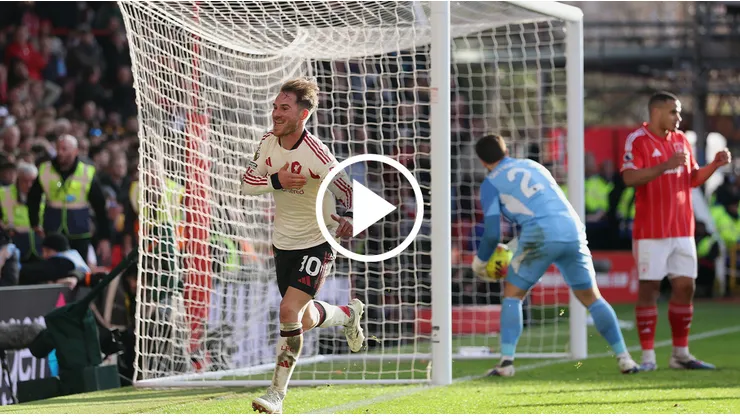 Alexis Mac Allister convirtió ante Nottingham Forest.
