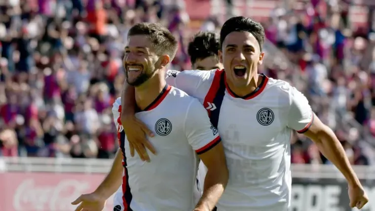 Luciano Vietto, autor del gol de San Lorenzo ante Estudiantes de Río Cuarto.