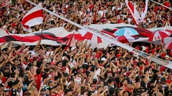 Los hinchas de River Plate en el Estadio Monumental.
