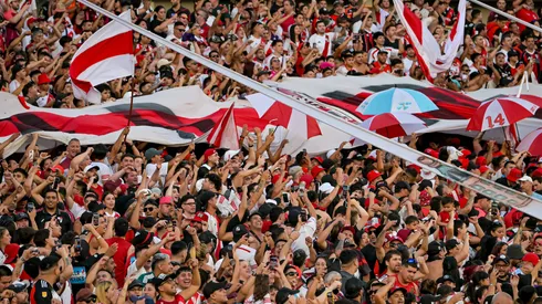 Los hinchas de River Plate en el Estadio Monumental.