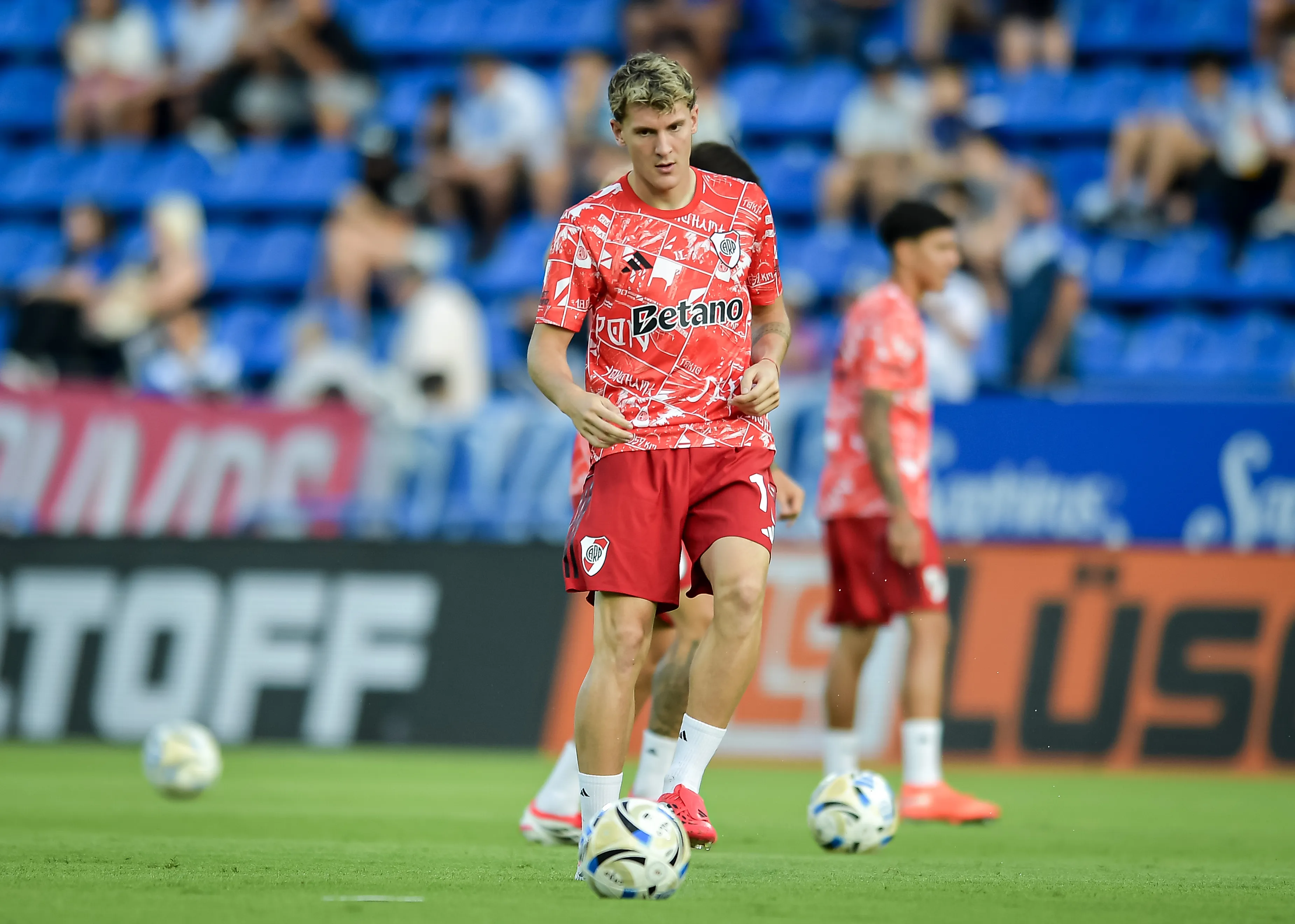 Facundo Colidio, en la previa de Vélez vs. River. (Getty Images)