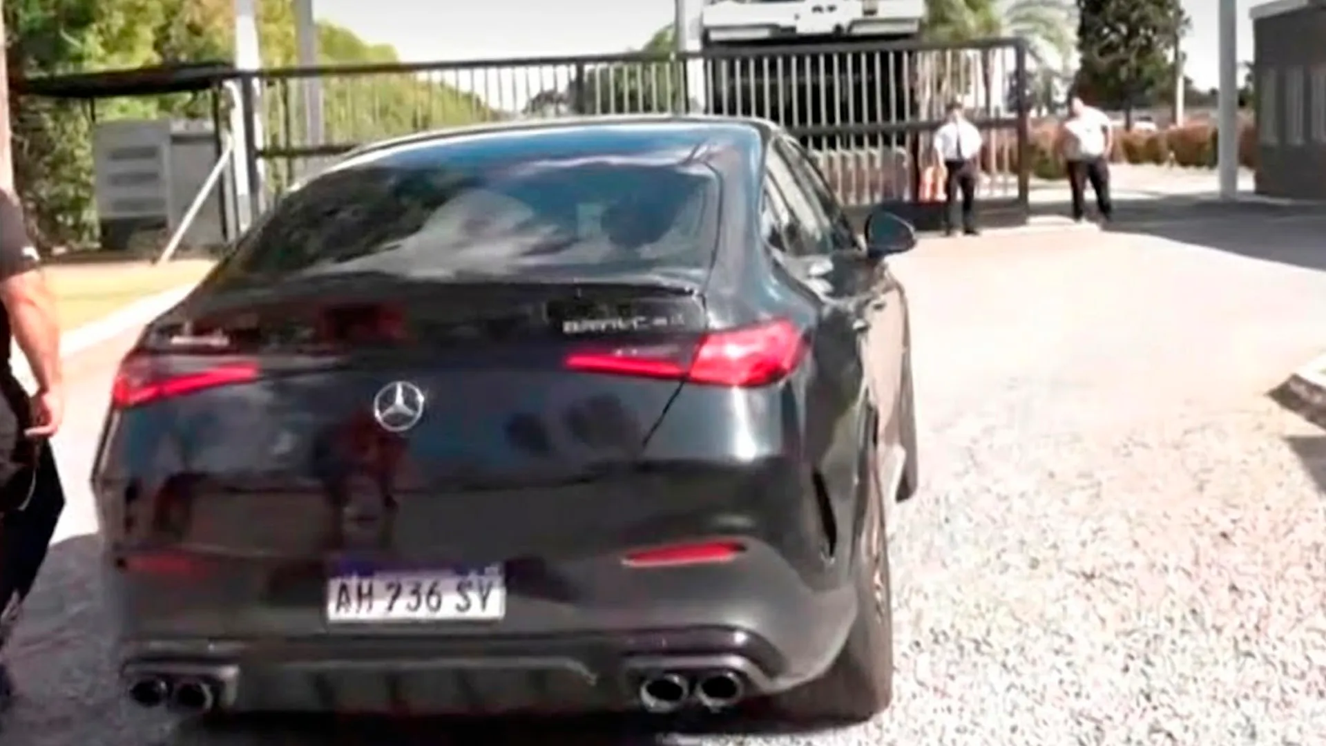 El vehículo que conduce Marcelo Gallardo.