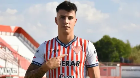 Nazareno Pompei con la casaca de Los Andes