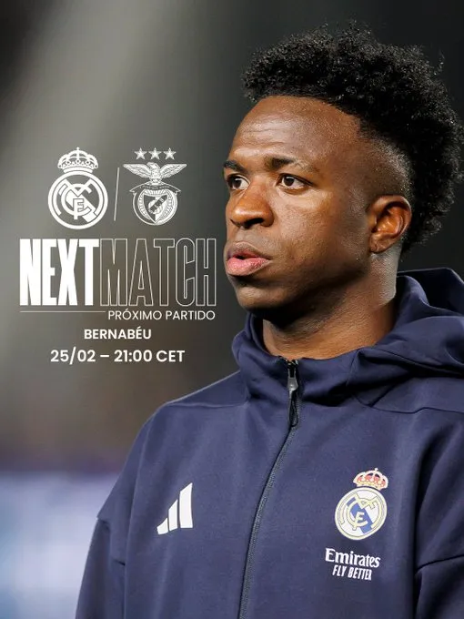 Real Madrid anunció con Vinícius el duelo ante Benfica, que no contará con Prestianni.