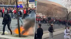 Incidentes en la previa de la vuelta.