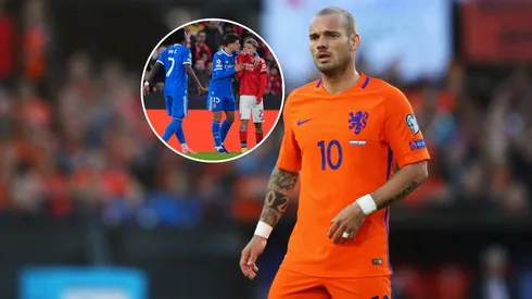 Wesley Sneijder contó que recibió 4 mil amenazas desde Argentina por su opinión contra Gianluca Prestianni.