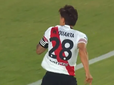 El gol de Martínez Quarta ante Banfield: su gesto con Gallardo