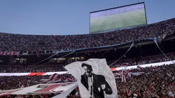 Los hinchas de River en el partido frente a Banfield.
