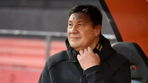 Germán Burgos durante su etapa como entrenador de Newell's.