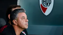 Marcelo Gallardo durante su último partido como DT de River.