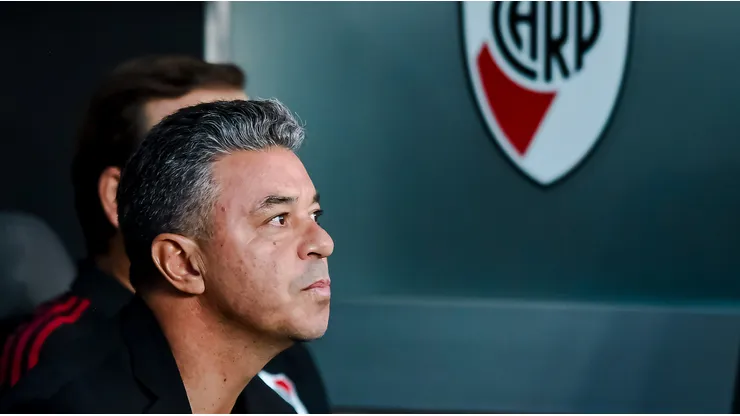 Marcelo Gallardo durante su último partido como DT de River.