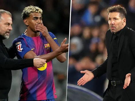 Hansi Flick advierte a Diego Simeone con Lamine Yamal